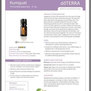DōTERRA Kunquat unopened